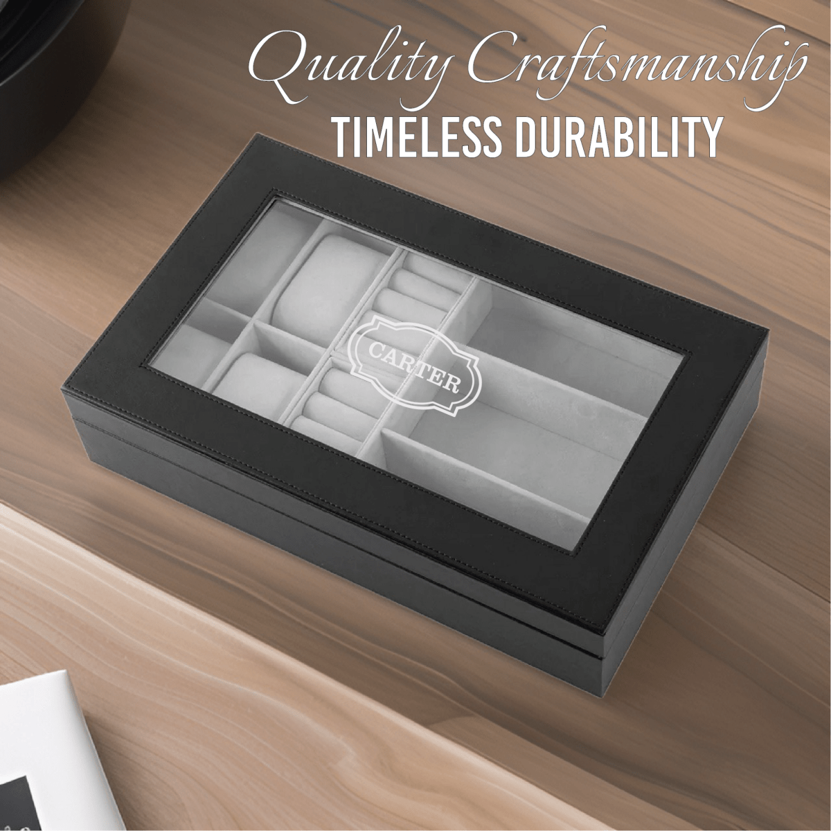 Unique Personalized Personalized Men's Jewelry Box Customized Watch Box Gifts for Men by Groovy Guy