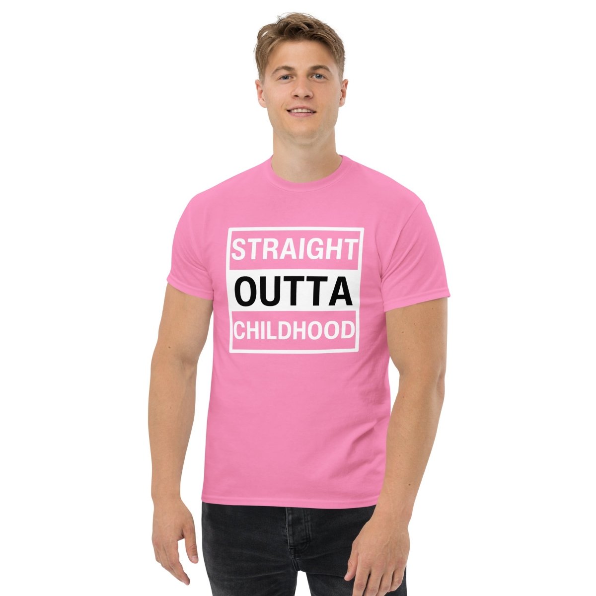 Unique Personalized Straight Outta Adulthood Classic Tee Customized Gifts for Men by Groovy Guy
