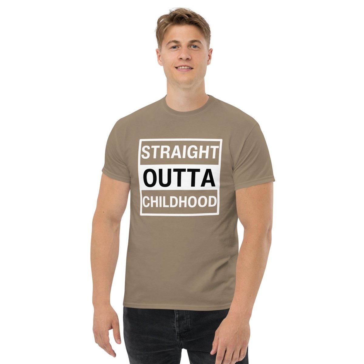 Unique Personalized Straight Outta Adulthood Classic Tee Customized Gifts for Men by Groovy Guy