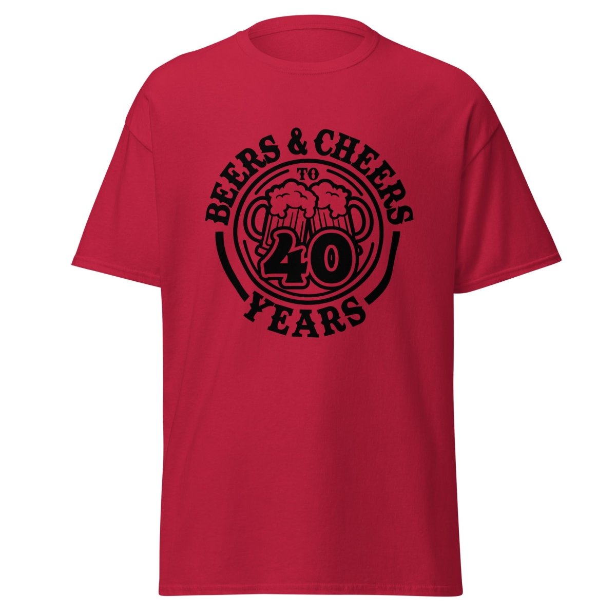Unique Personalized Cheers to 40 Years Shirt Customized Gifts for Men by Groovy Guy