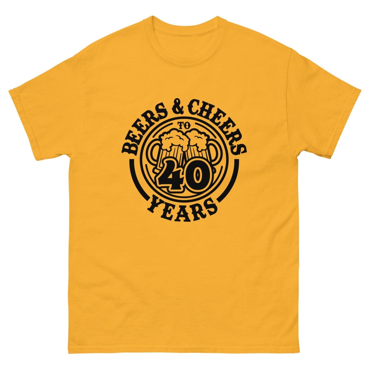 Unique Personalized Cheers to 40 Years Shirt Customized Gifts for Men by Groovy Guy