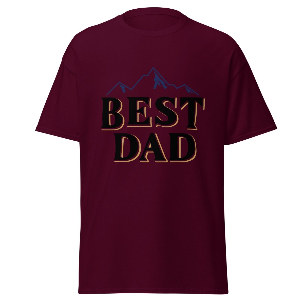 Unique Personalized Best Dad Mountains Shirt Customized Gifts for Men by Groovy Guy
