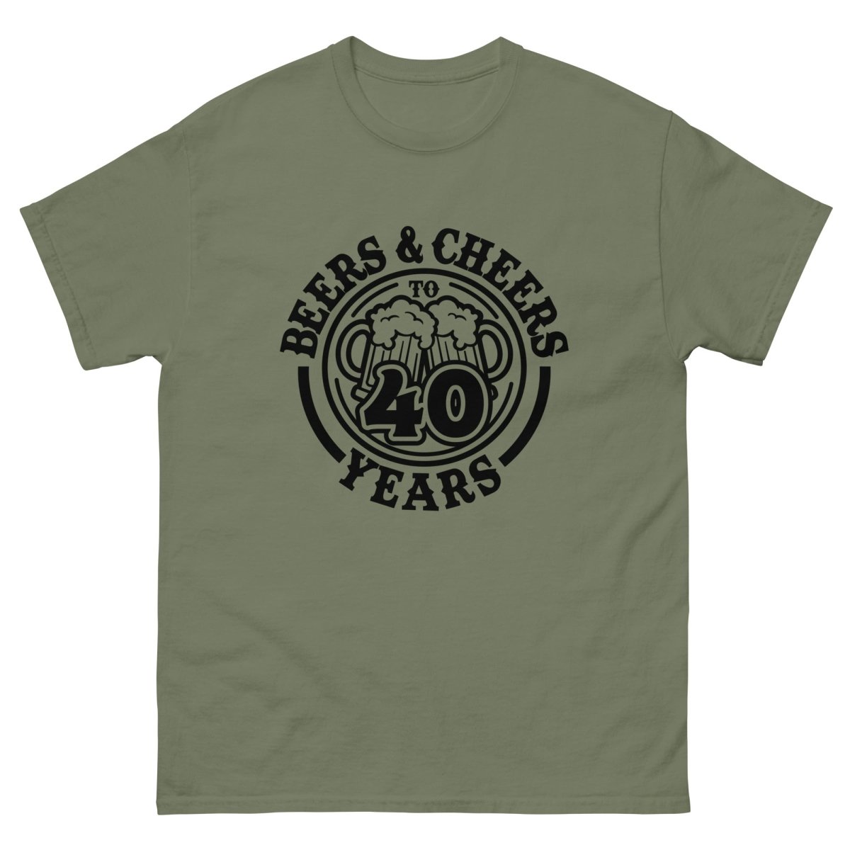 Unique Personalized Cheers to 40 Years Shirt Customized Gifts for Men by Groovy Guy