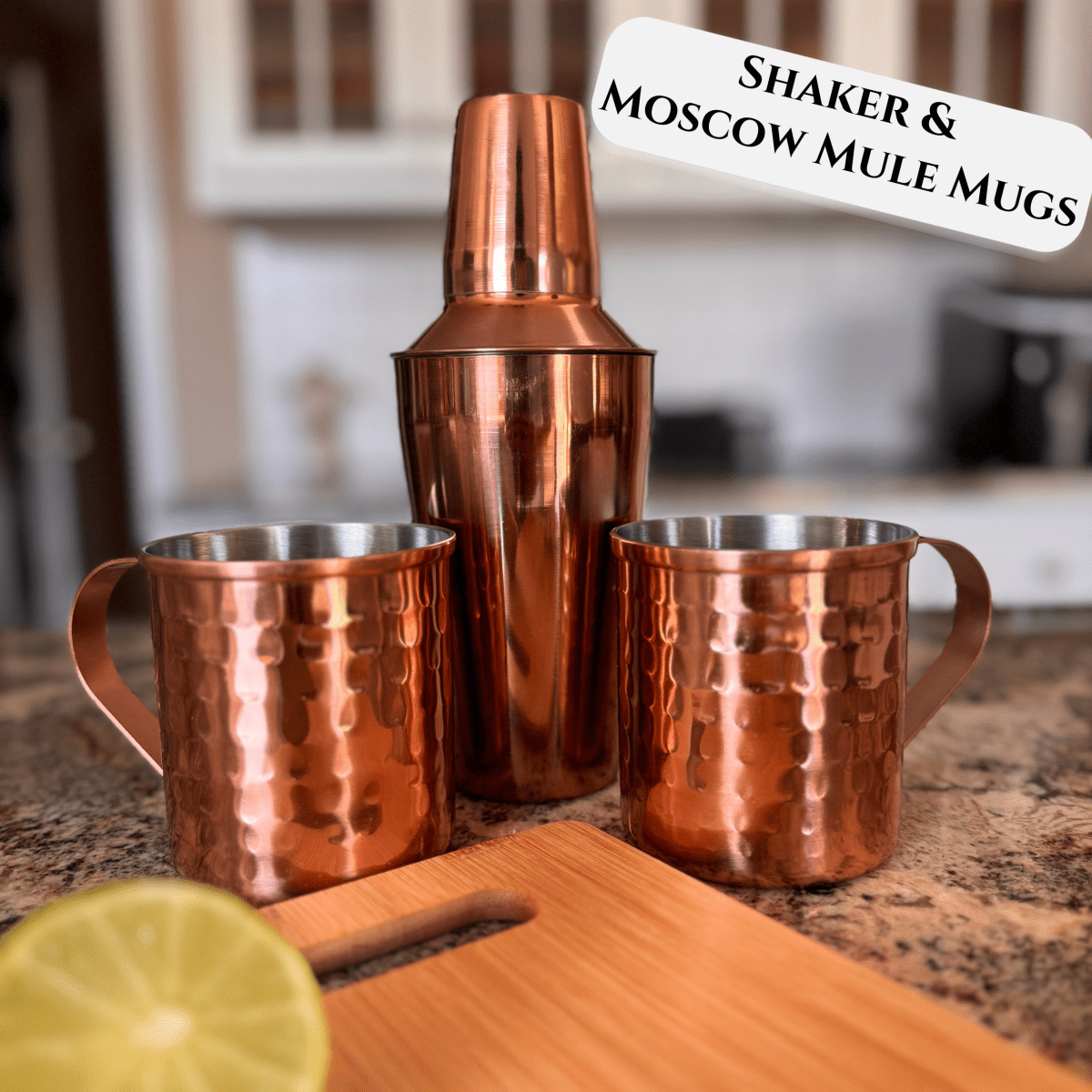 Unique Personalized Copper Bliss Mule Set Customized Gift set for Her Gifts for Men by Groovy Guy