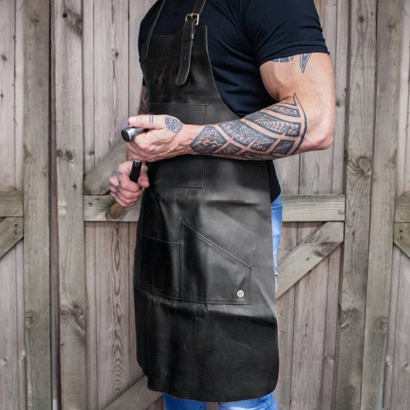 Unique Personalized Artisan Leather Work Apron Customized Apron Gifts for Men by Groovy Guy