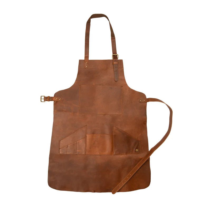 Unique Personalized Artisan Leather Work Apron Customized Apron Gifts for Men by Groovy Guy