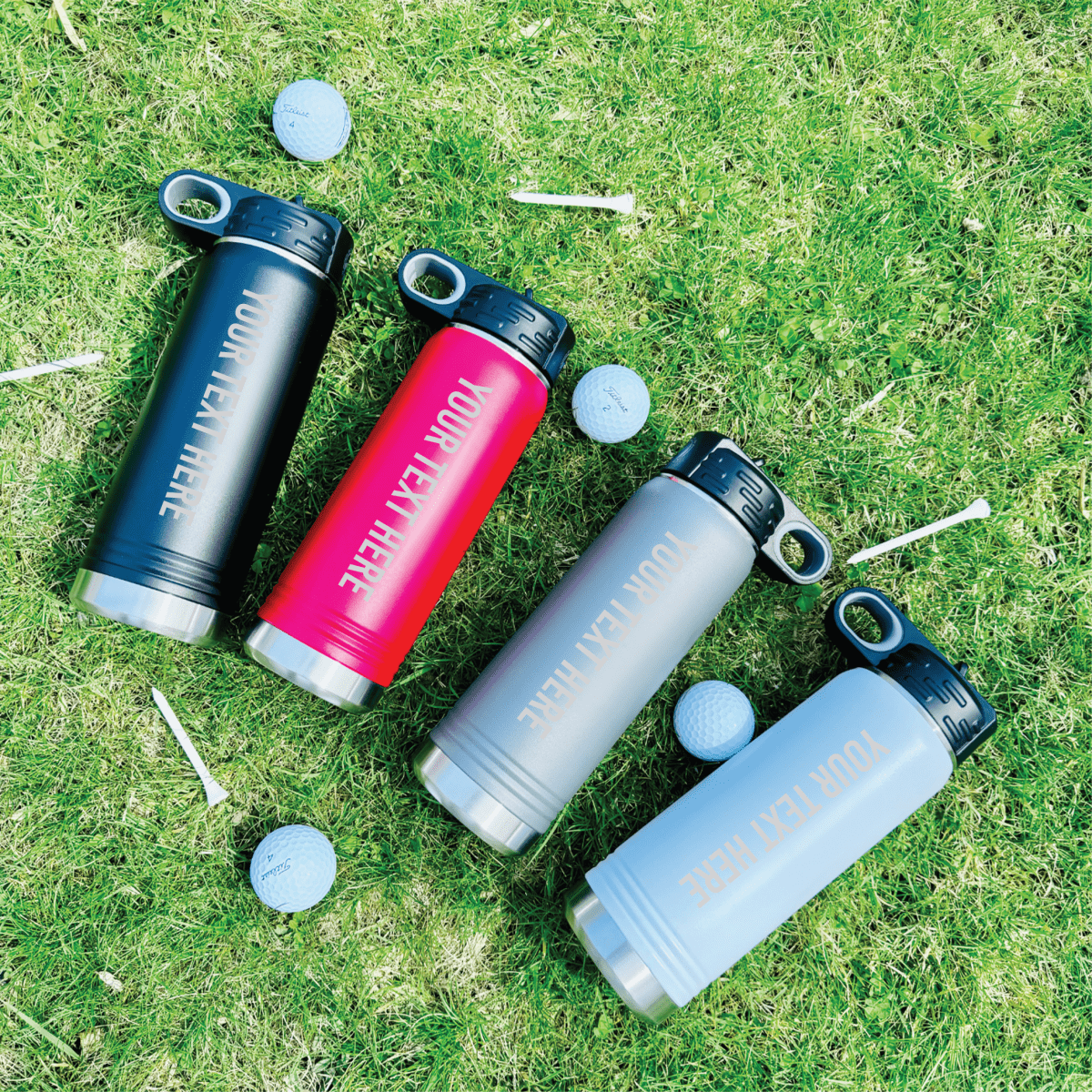 Unique Personalized Golf Tournament Water Bottle Customized Golf Water Bottles Gifts for Men by Groovy Guy