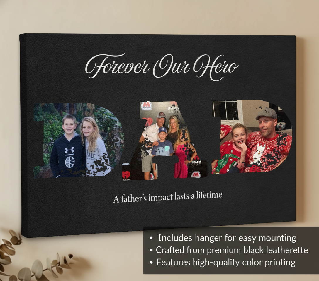 Heartfelt Dad Photo Sign