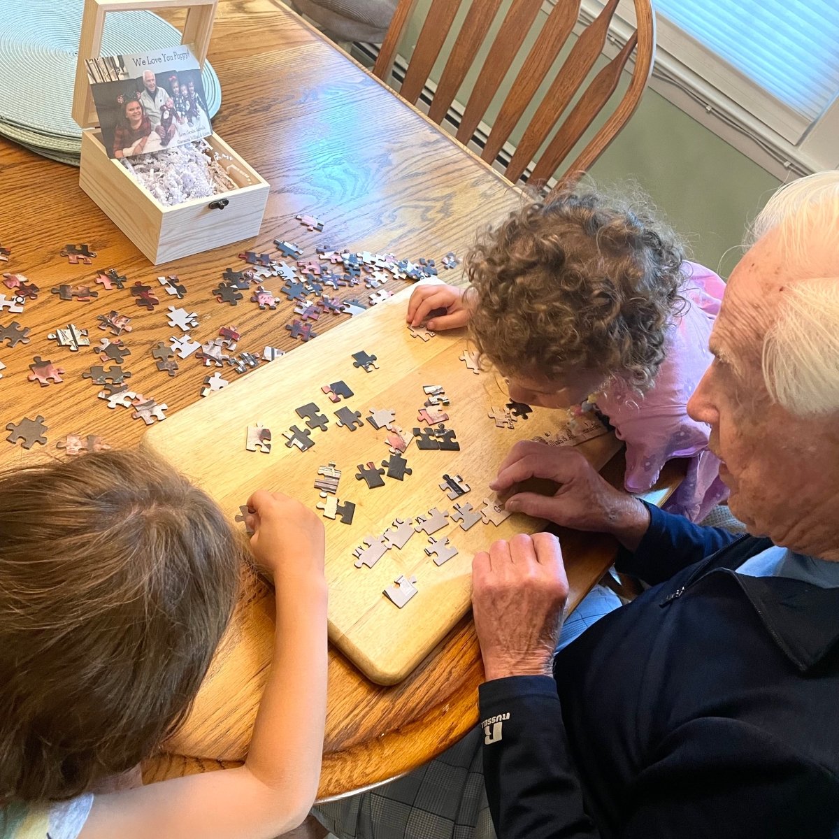 Unique Personalized Pieces of Love Puzzle Customized Fathers Day Gifts for Men by Groovy Guy