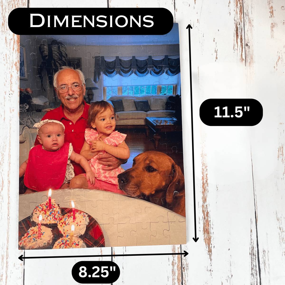 Unique Personalized Pieces of Love Puzzle Customized Fathers Day Gifts for Men by Groovy Guy