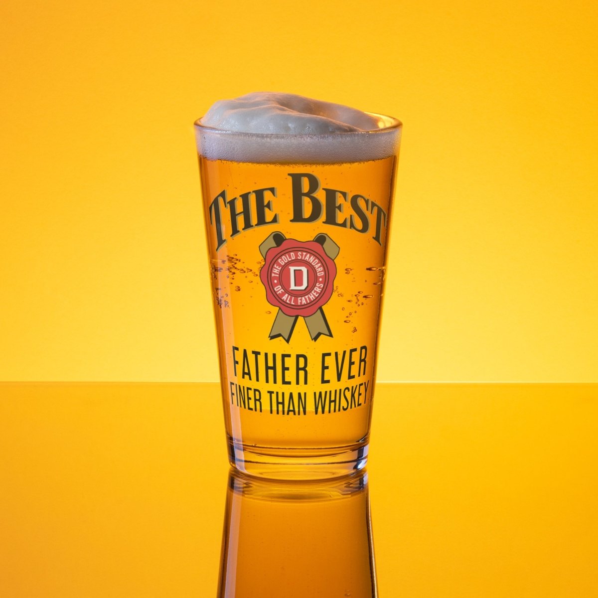 Unique Personalized Dads Better Than Whiskey Customized pint glass Gifts for Men by Groovy Guy