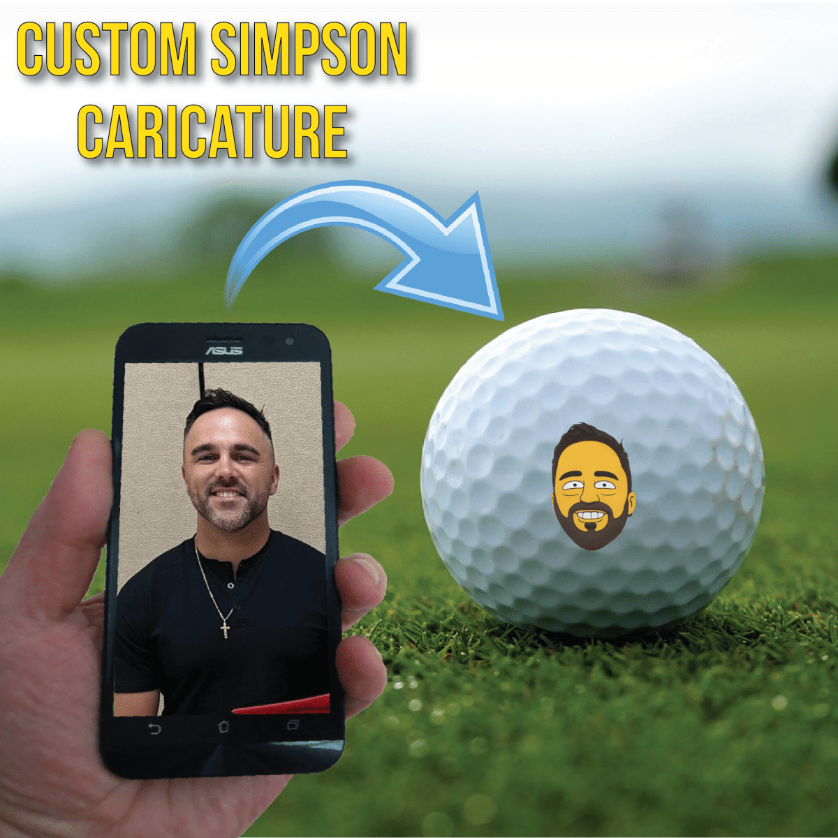 Unique Personalized Homer's Balls Customized golf ball Gifts for Men by Groovy Guy