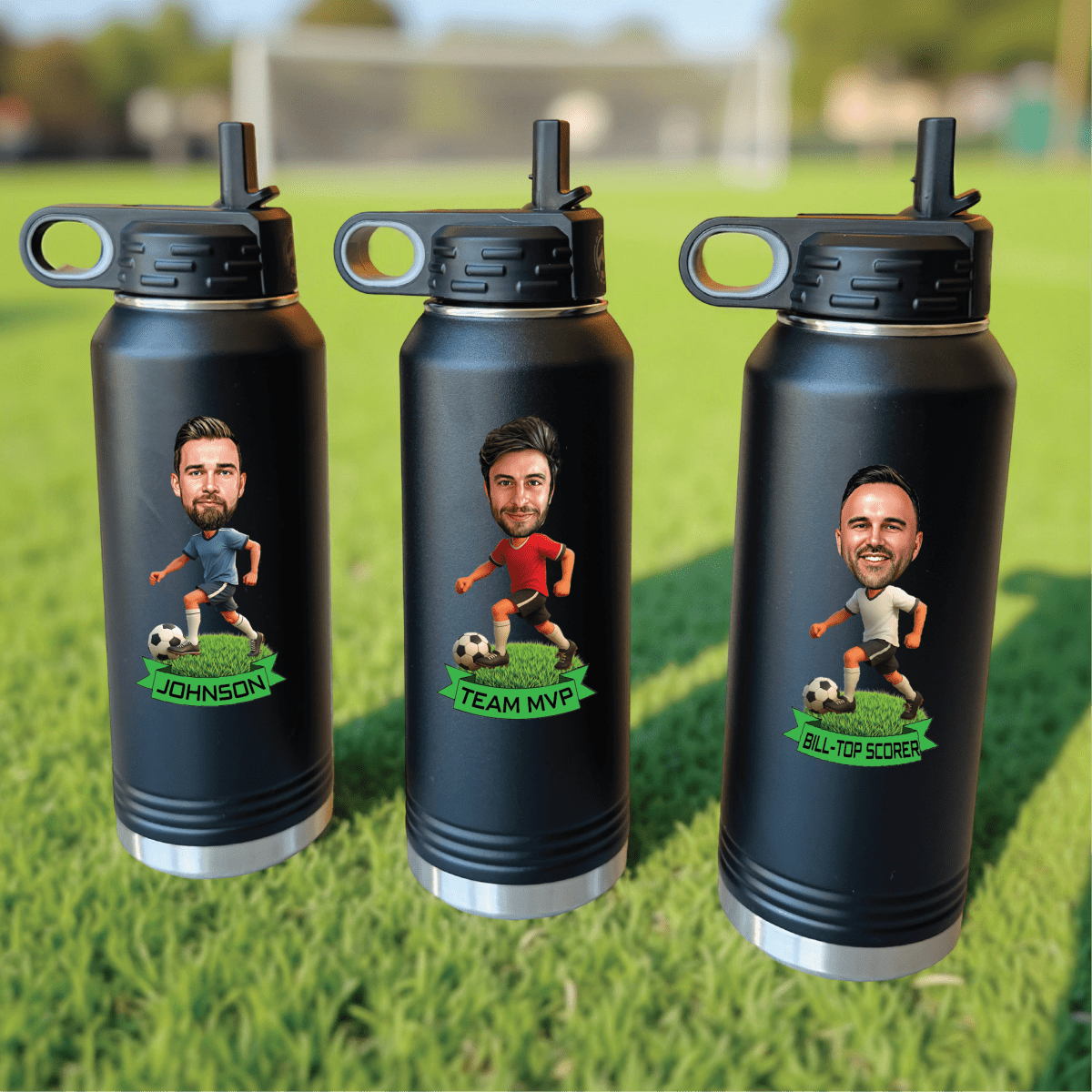 Unique Personalized Full 90 Hydration - Custom Water Bottle Customized Gifts for Men by Groovy Guy