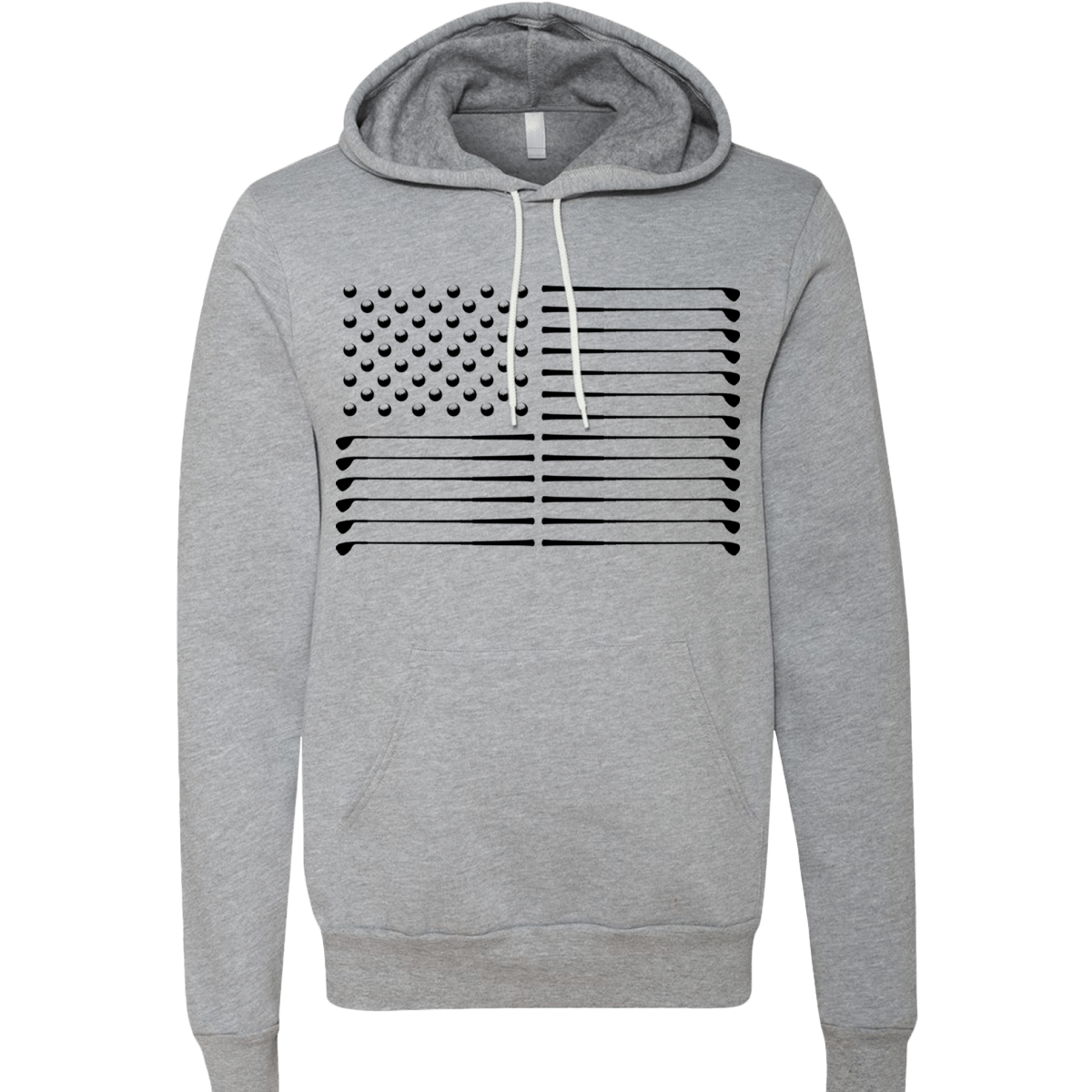 Unique Personalized Golf Flag Unisex Hoodie Customized Golf Gifts for Men by Groovy Guy