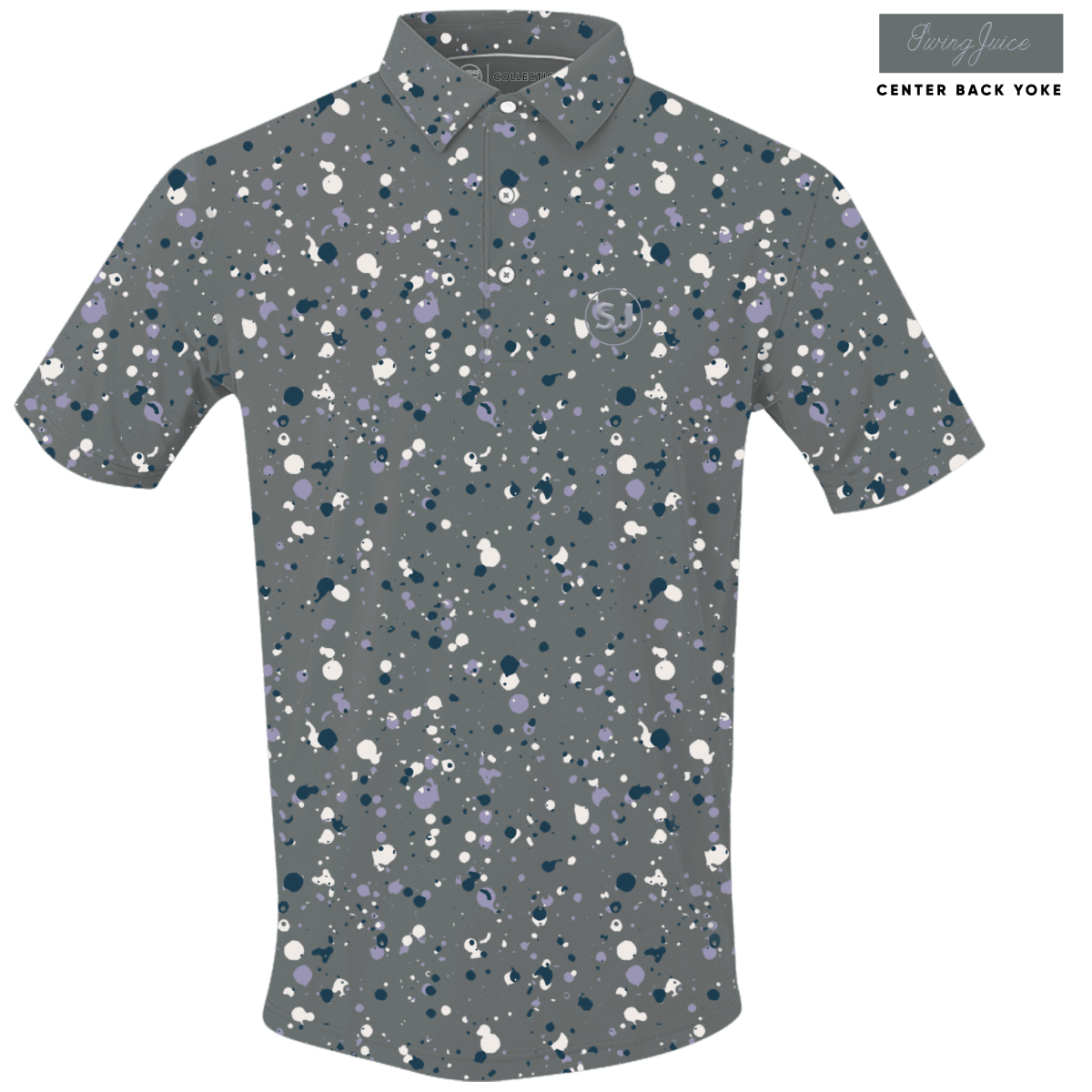 Unique Personalized Golf Splatter Men's Polo Customized Golf Gifts for Men by Groovy Guy