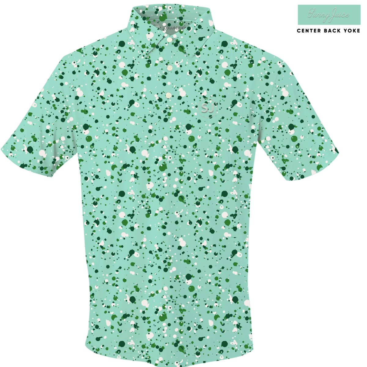 Unique Personalized Golf Splatter Men's Polo Customized Golf Gifts for Men by Groovy Guy