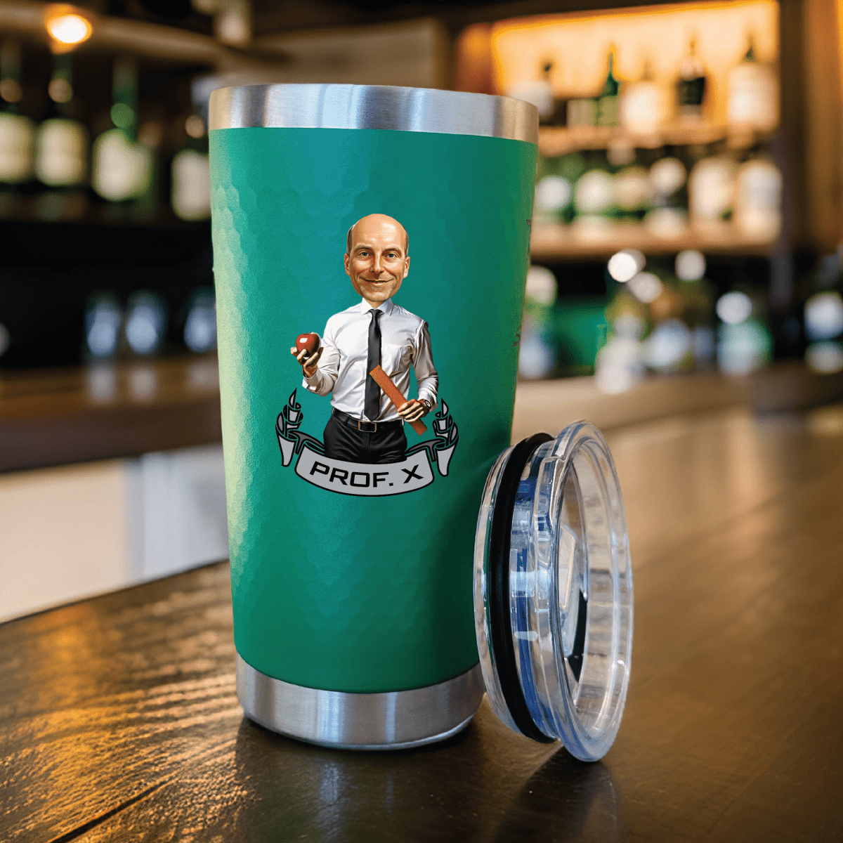 Unique Personalized A+ Teacher Tumbler Customized Gifts for Men by Groovy Guy