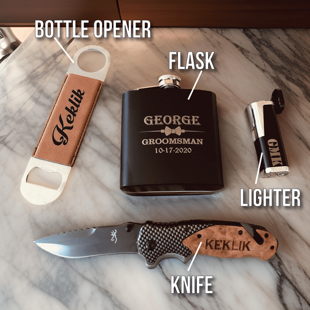 Unique Personalized TerManator Groomsmen Gift Box Customized Groomsmen Gifts Gifts for Men by Groovy Guy