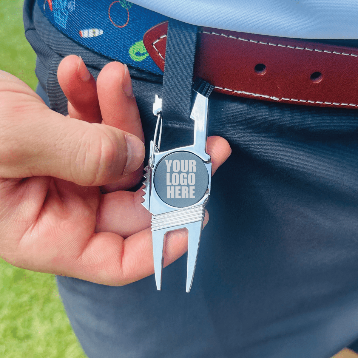 Unique Personalized 5 - in - 1 Golf Multi Tool with Custom Logo Customized Golf Gifts for Men by Groovy Guy