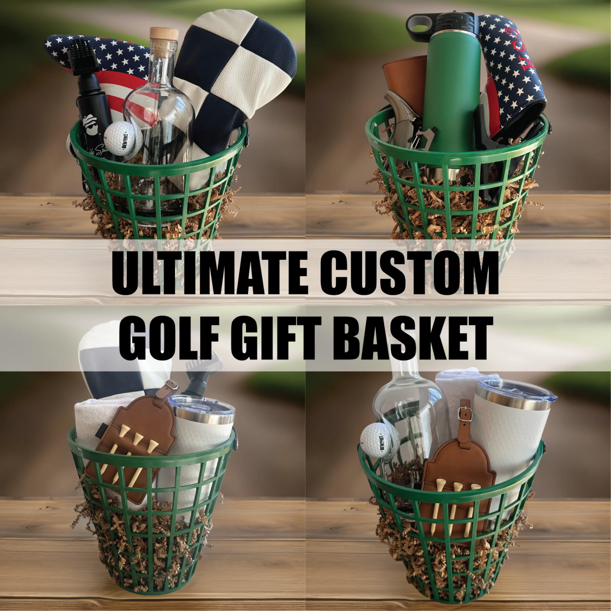 Personalized Golf Gift Basket with Custom Accessories