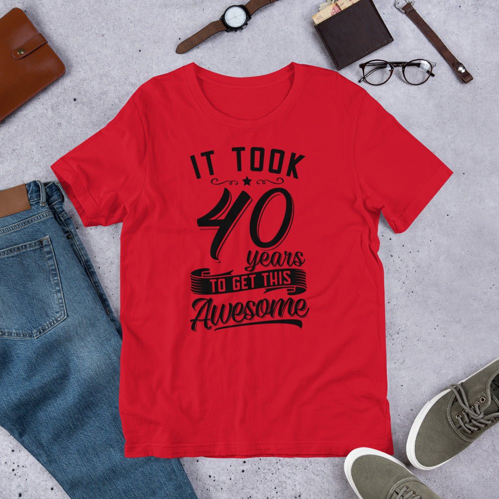 Unique Personalized 40th Birthday Shirt Customized Gifts for Men by Groovy Guy