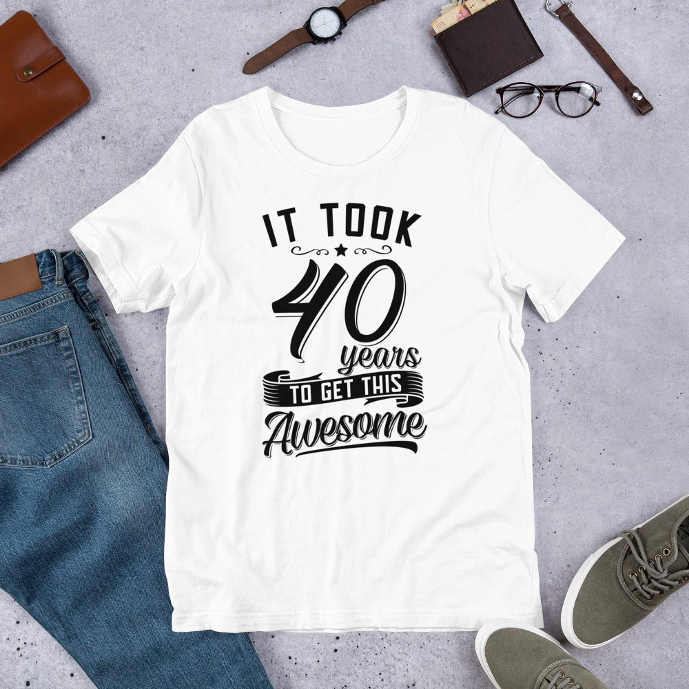 Unique Personalized 40th Birthday Shirt Customized Gifts for Men by Groovy Guy