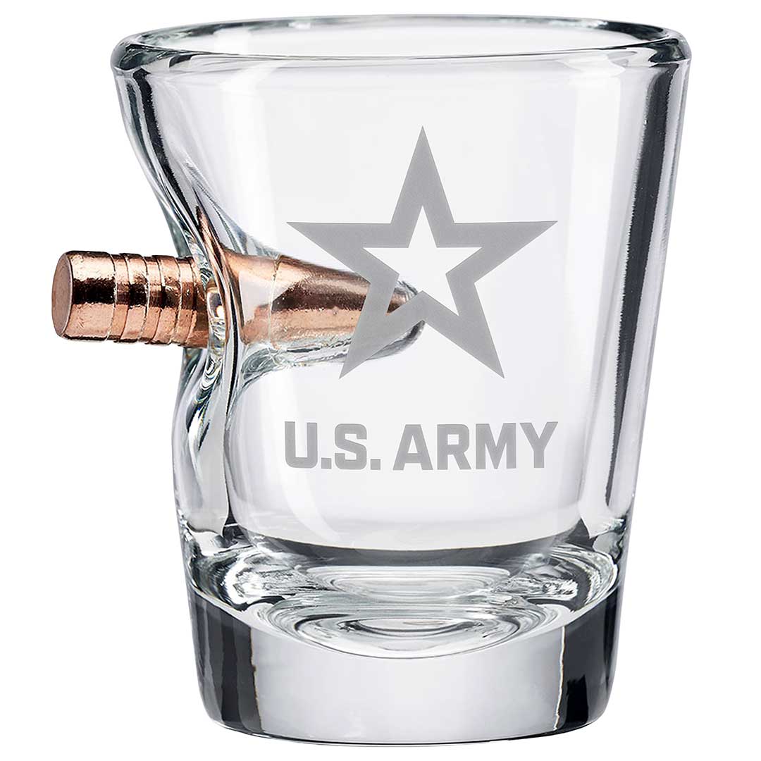 Unique Personalized US Military Bar Glasses Customized Handmade Glass Gifts for Men by Groovy Guy