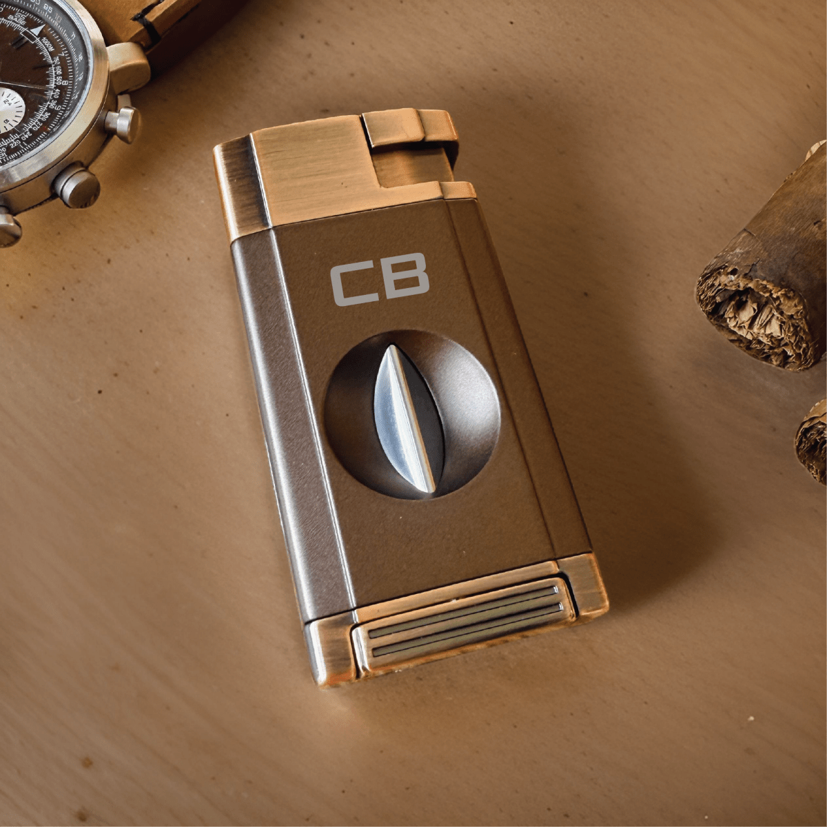 Unique Personalized V - Cut Lighter Customized Cigar Gifts for Men by Groovy Guy