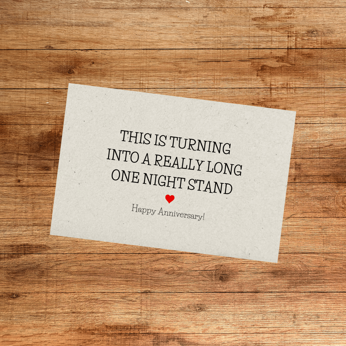 Unique Personalized Fun Anniversary Gift Cards Customized Greeting & Note Cards Gifts for Men by Groovy Guy