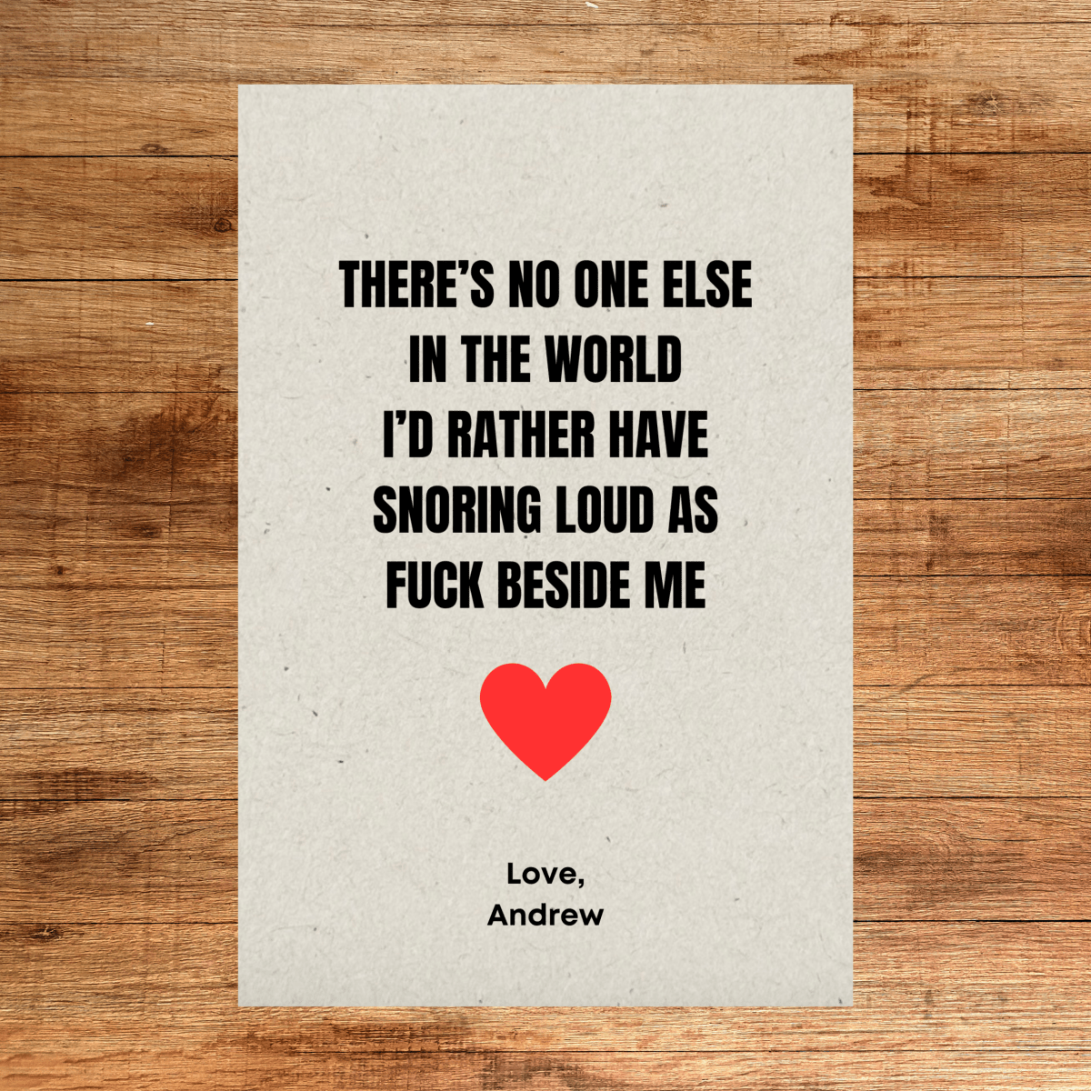 Unique Personalized Valentine's Day Cards Customized Greeting & Note Cards Gifts for Men by Groovy Guy