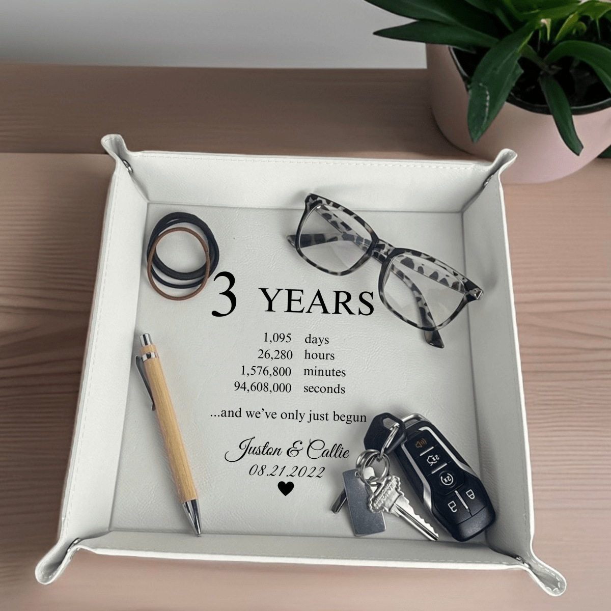 Unique Personalized Timeless Love Jewelry Tray Customized Valet Tray Gifts for Men by Groovy Guy