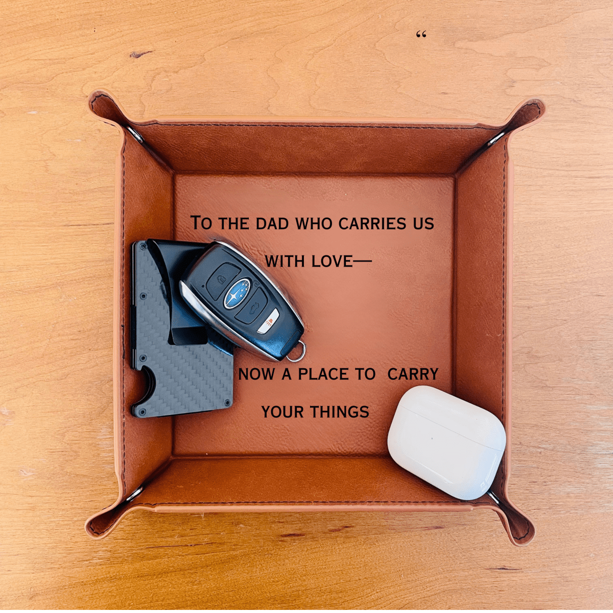 Unique Personalized Sentimental Valet Tray Customized Anniversary Gifts for Men by Groovy Guy