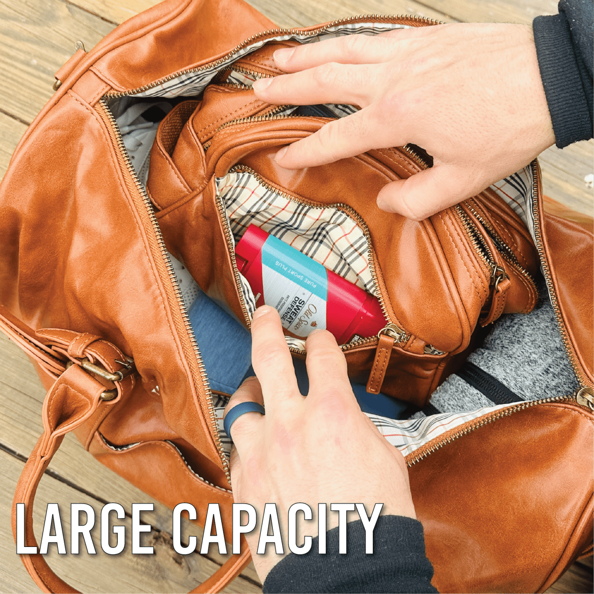 Unique Personalized Journey Essentials Customized Duffel Bags Gifts for Men by Groovy Guy