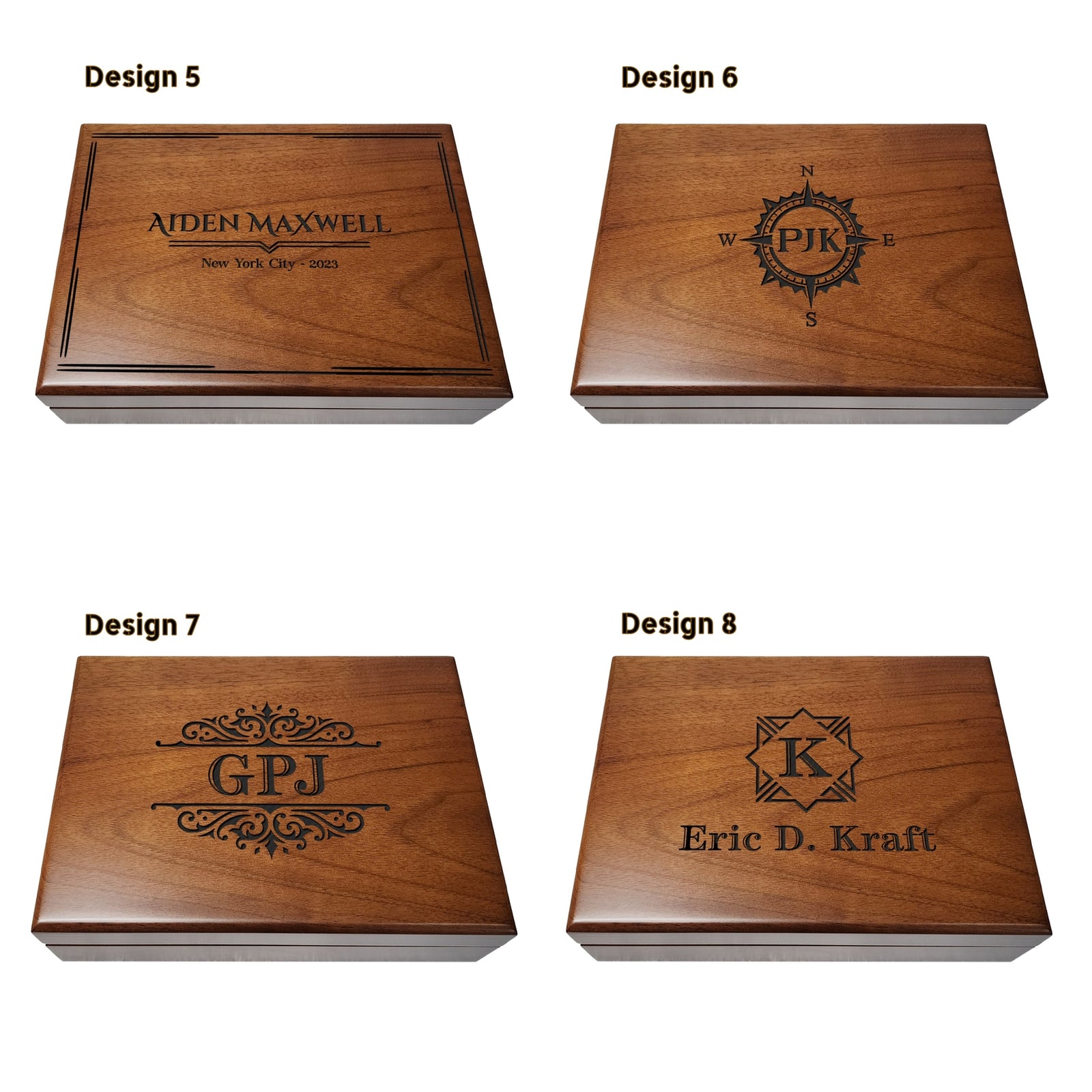Personalized Walnut Gift Box