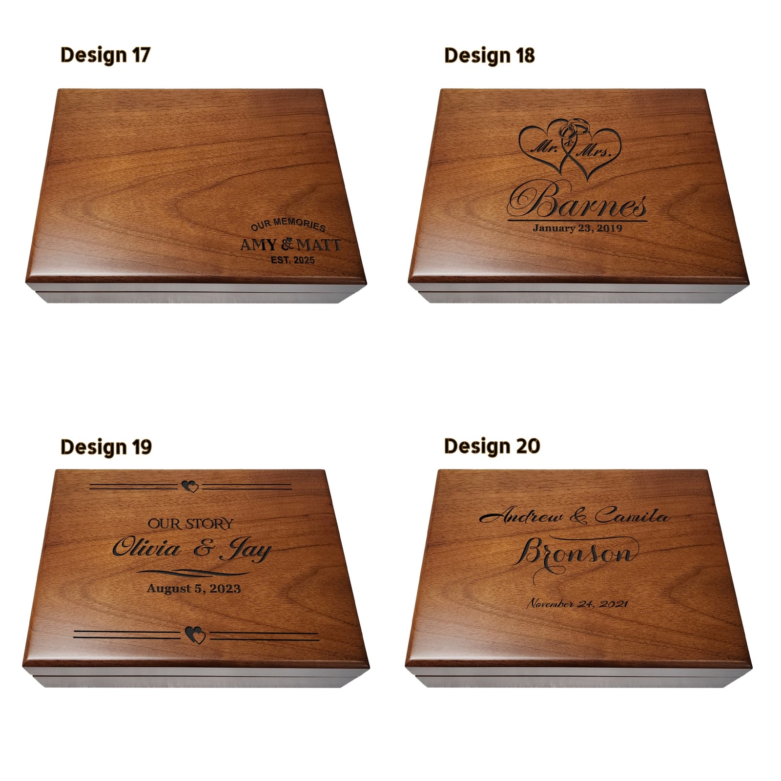 Personalized Walnut Gift Box