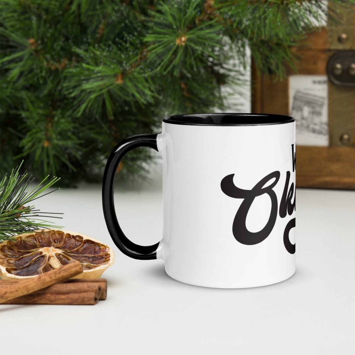 Unique Personalized World's Okayest Dad Coffee Mug Customized Coffee & Tea Cups Gifts for Men by Groovy Guy