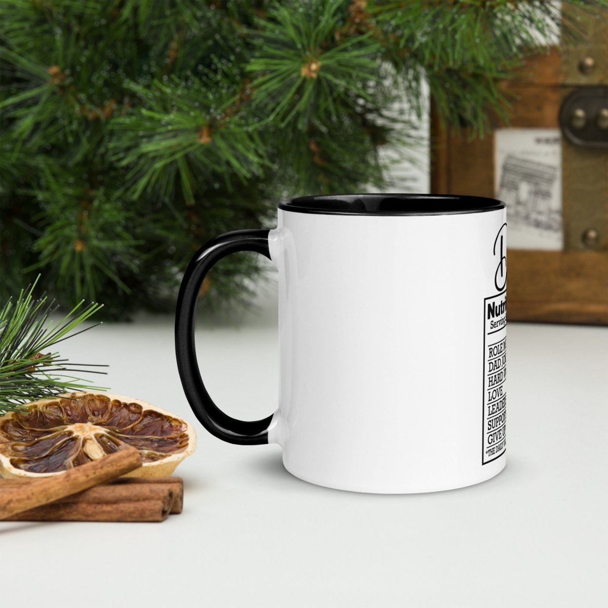 Unique Personalized Dads Nutritional Coffee Mug Customized Coffee & Tea Cups Gifts for Men by Groovy Guy