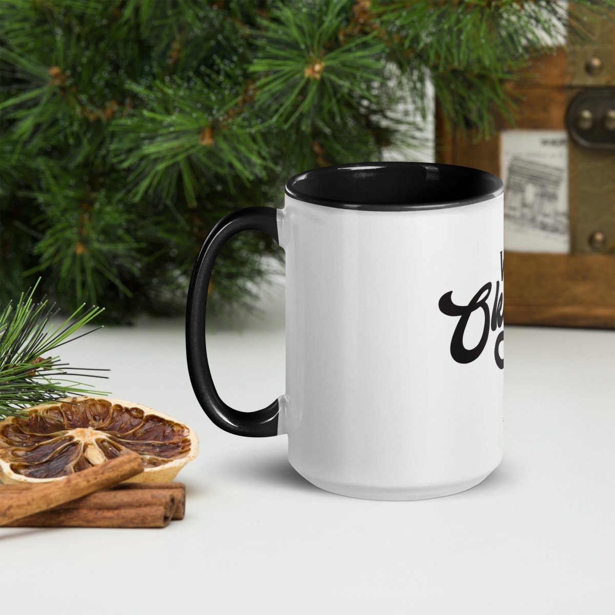 Unique Personalized World's Okayest Dad Coffee Mug Customized Coffee & Tea Cups Gifts for Men by Groovy Guy