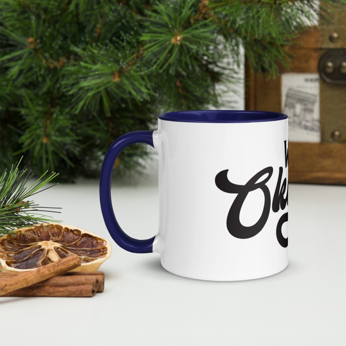 Unique Personalized World's Okayest Dad Coffee Mug Customized Coffee & Tea Cups Gifts for Men by Groovy Guy