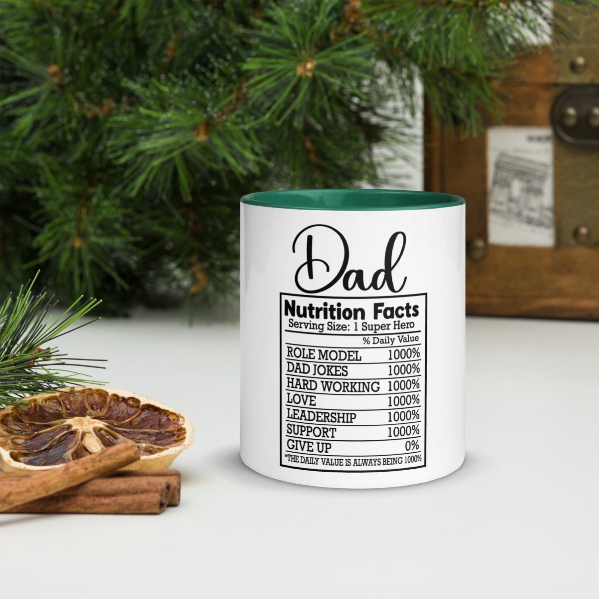 Unique Personalized Dads Nutritional Coffee Mug Customized Coffee & Tea Cups Gifts for Men by Groovy Guy