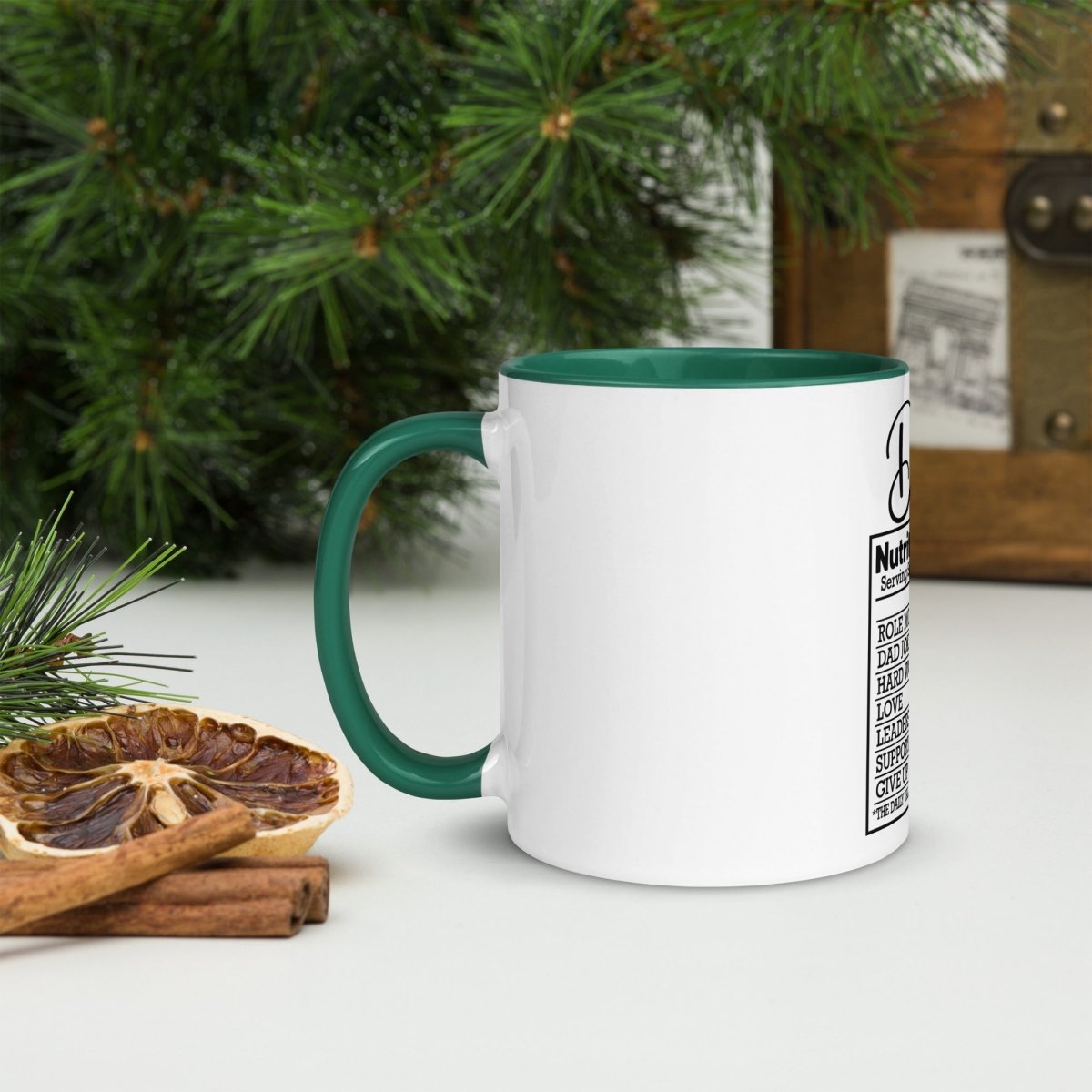 Unique Personalized Dads Nutritional Coffee Mug Customized Coffee & Tea Cups Gifts for Men by Groovy Guy