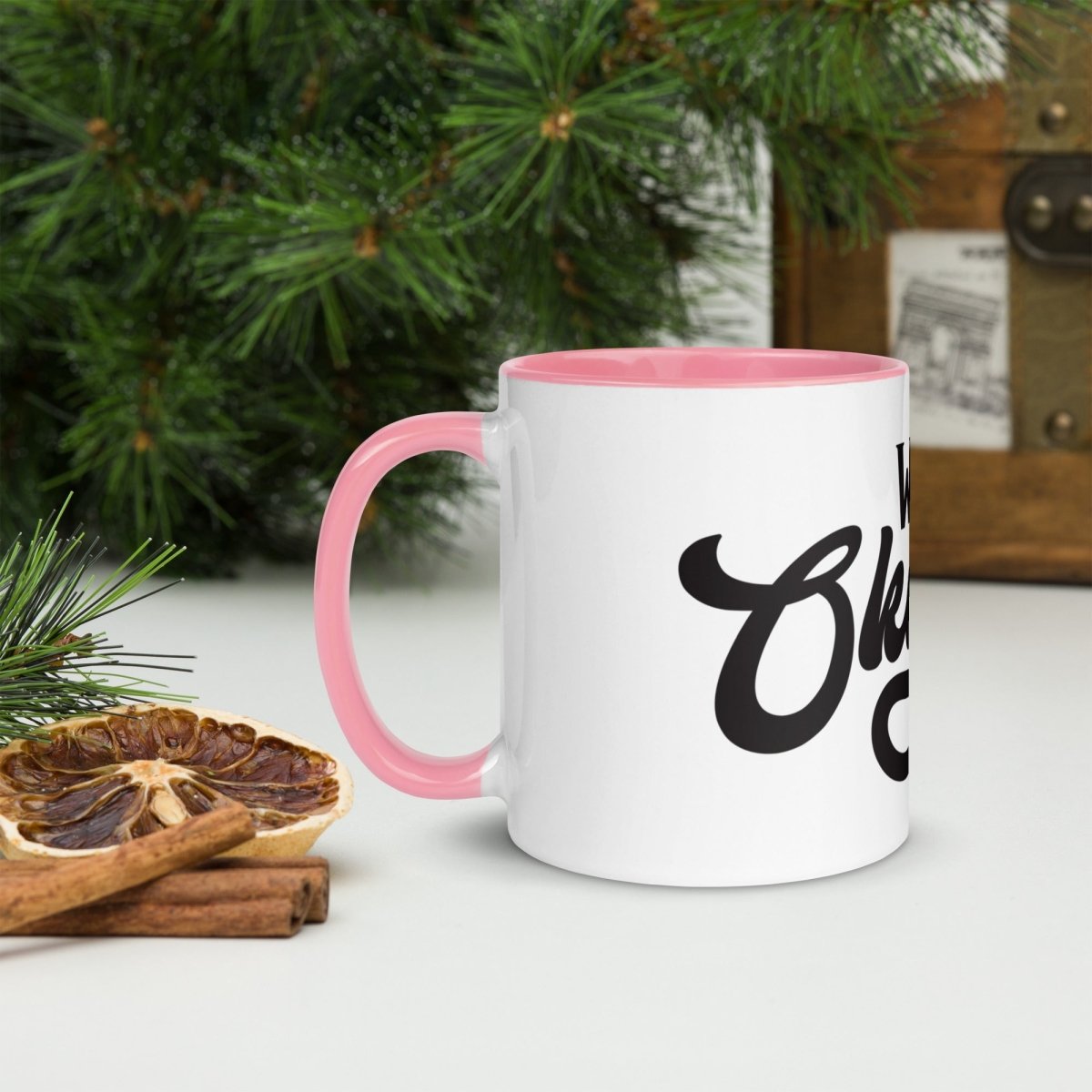 Unique Personalized World's Okayest Dad Coffee Mug Customized Coffee & Tea Cups Gifts for Men by Groovy Guy