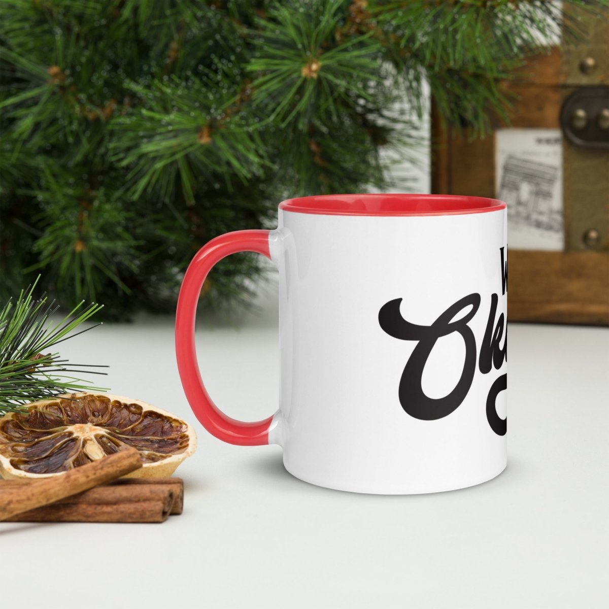 Unique Personalized World's Okayest Dad Coffee Mug Customized Coffee & Tea Cups Gifts for Men by Groovy Guy