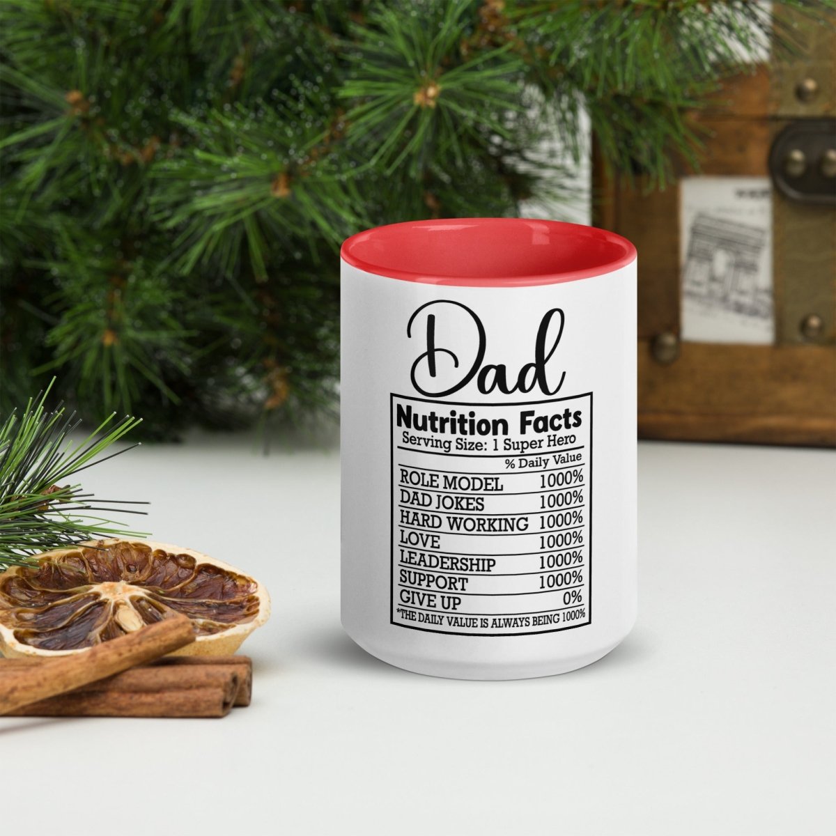 Unique Personalized Dads Nutritional Coffee Mug Customized Coffee & Tea Cups Gifts for Men by Groovy Guy