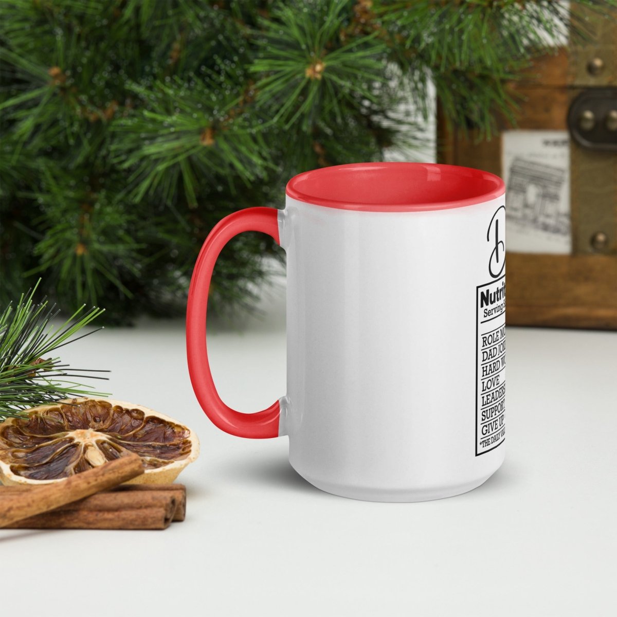 Unique Personalized Dads Nutritional Coffee Mug Customized Coffee & Tea Cups Gifts for Men by Groovy Guy