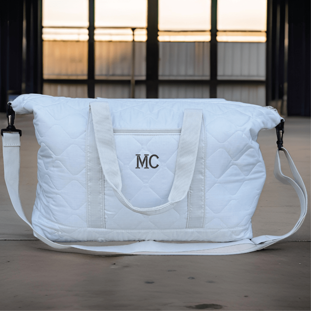 Unique Personalized Urban Monogrammed Duffle Bag Customized Duffle Bag Gifts for Men by Groovy Guy