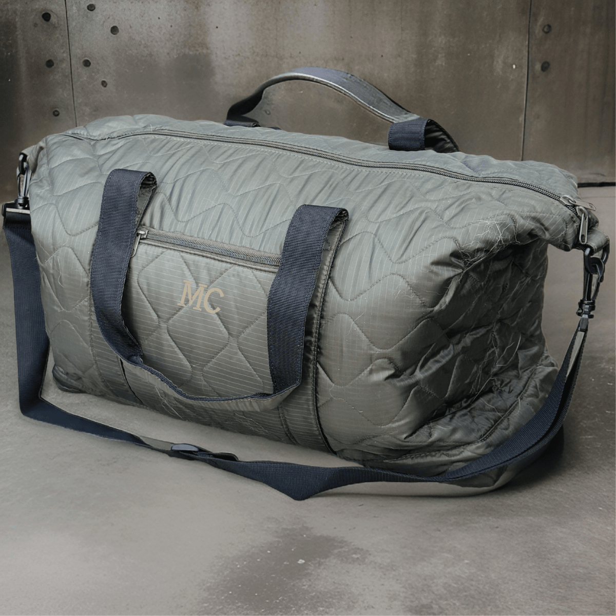 Unique Personalized Urban Monogrammed Duffle Bag Customized Duffle Bag Gifts for Men by Groovy Guy