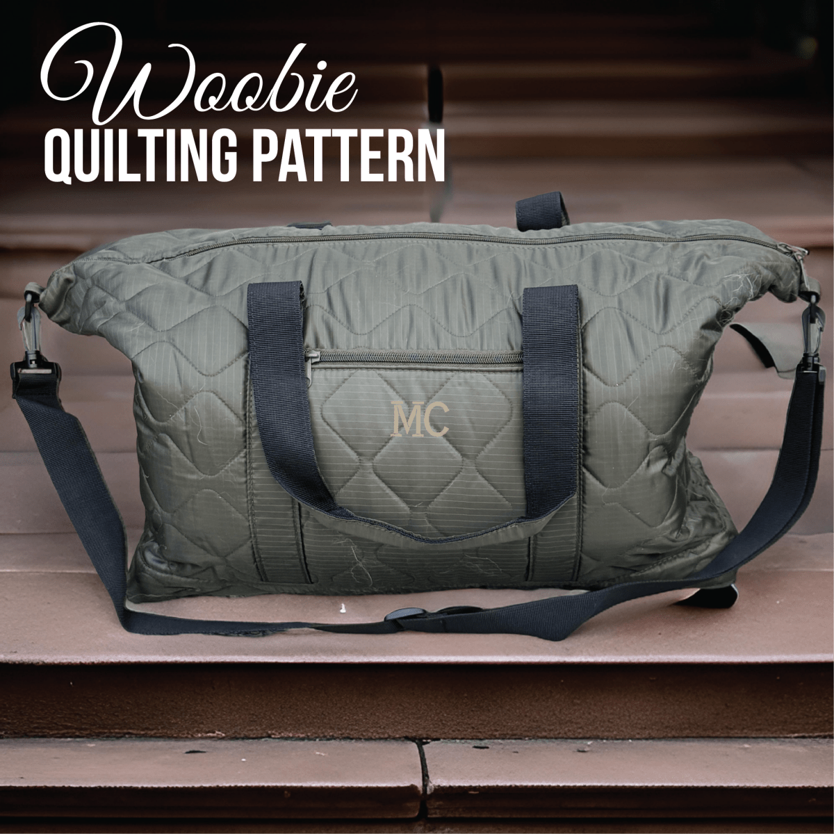 Unique Personalized Urban Monogrammed Duffle Bag Customized Duffle Bag Gifts for Men by Groovy Guy