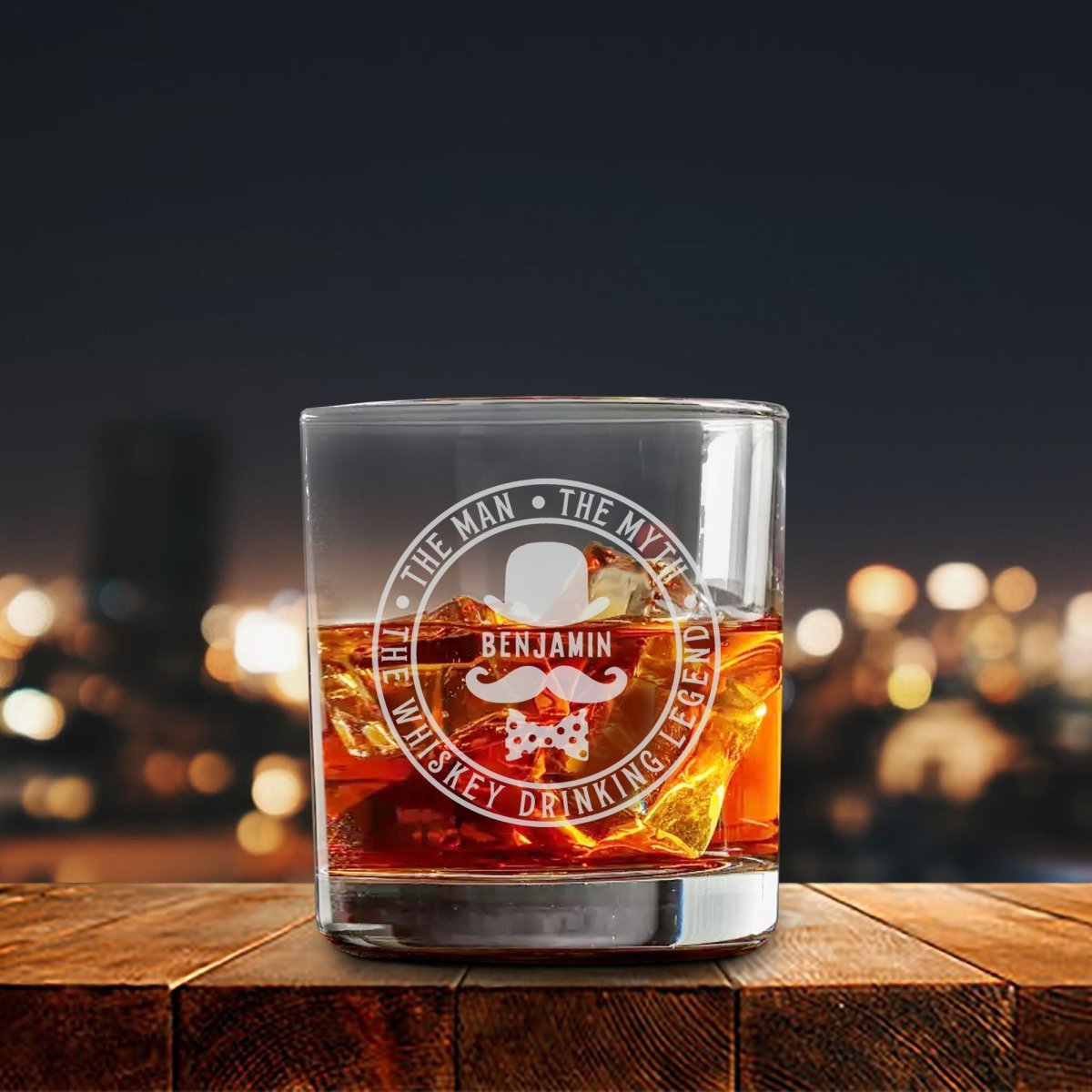 Unique Personalized Personalized I Am Legend Whiskey Glass Customized Whiskey Glass Gifts for Men by Groovy Guy