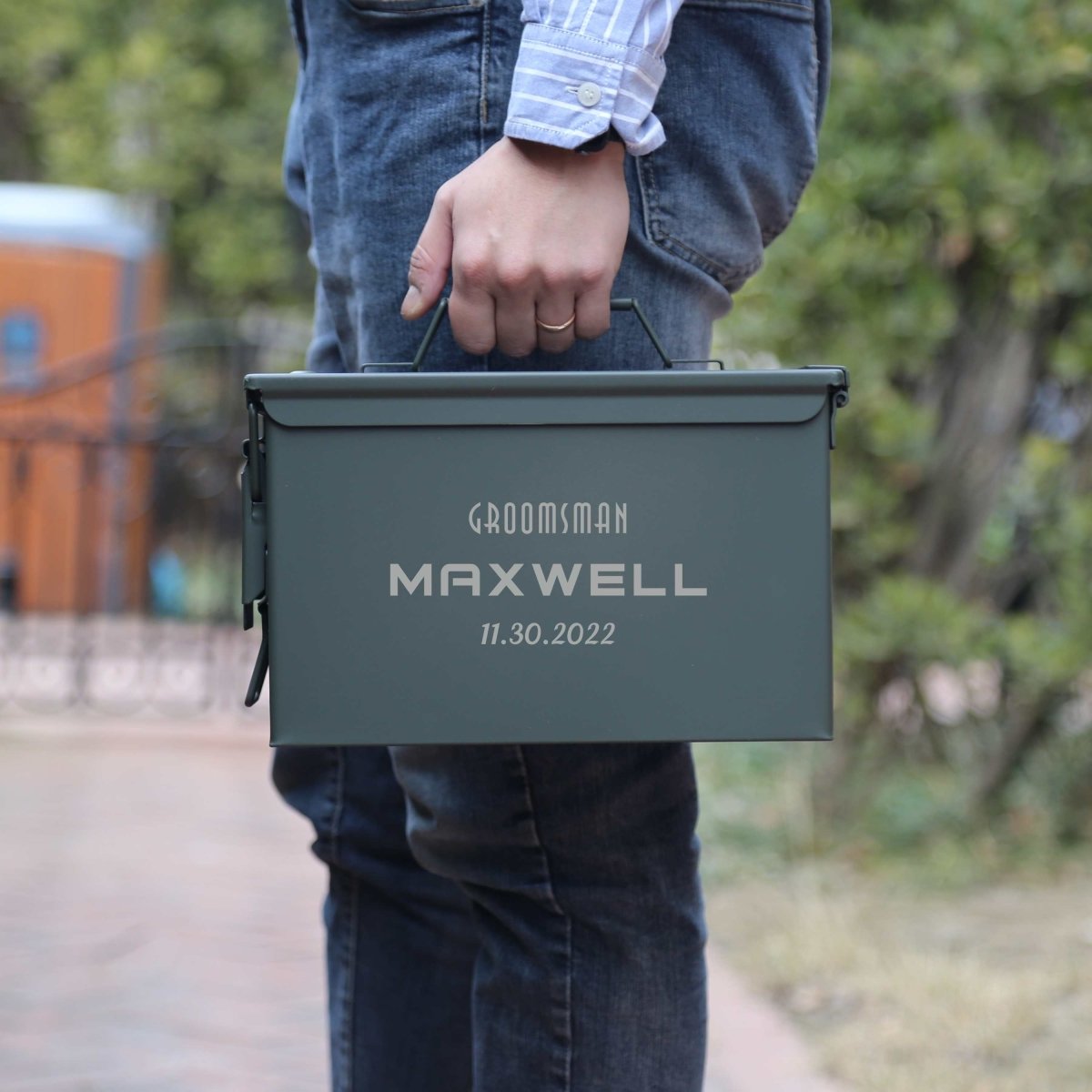 Unique Personalized Custom Ammo Can Customized Groomsman Gifts Gifts for Men by Groovy Guy